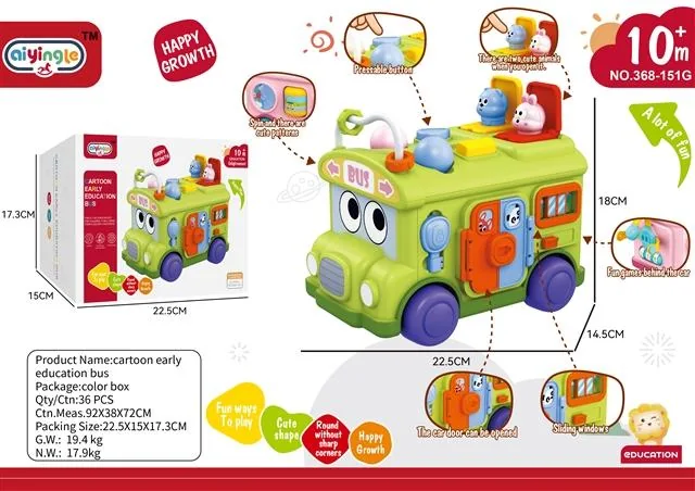 Multi-functional bus product reference for B2B toy buyers