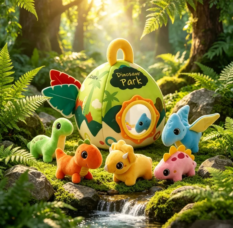 Plush Dinosaur House product reference for B2B toy buyers