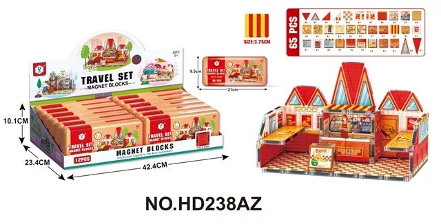 3.75 Metal Box Travel Set Magnetic Tiles: Fast Food Restaurant product reference for B2B toy buyers