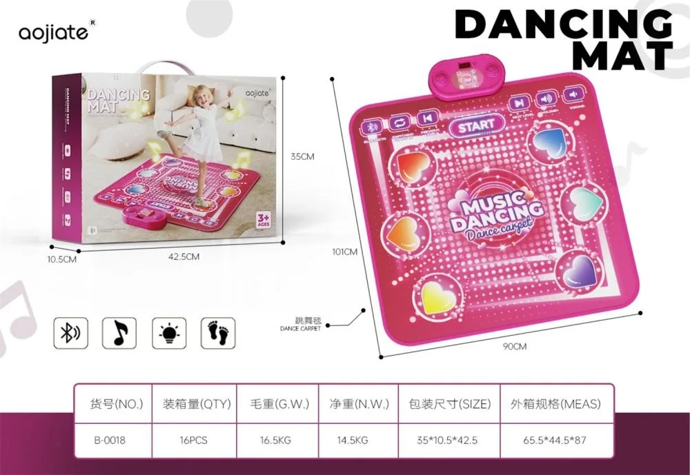 Bluetooth Music Mat, Dance Mat (Pretend Play Educational Toy) product reference for B2B toy buyers