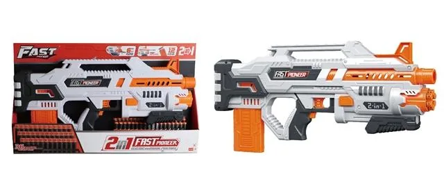 2 in 1 ELECTRONIC SOFT BULLET TOY GUN product reference for B2B toy buyers