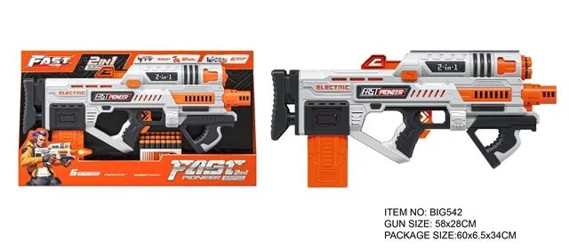 Electric manual 2-in-1 soft bullet gun - Reference 02 product reference for B2B toy buyers