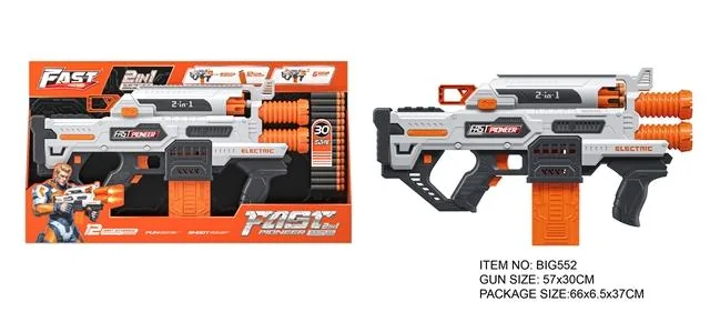 Electric manual 2-in-1 soft bullet gun product reference for B2B toy buyers