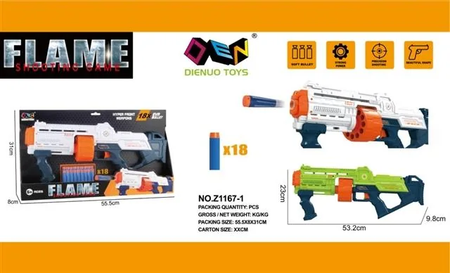 (Gcc) Eva Soft Bullet Gun product reference for B2B toy buyers