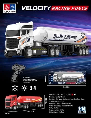 1:14 Sitong RC Tractor-Trailer Tank Truck with Lights product reference for B2B toy buyers