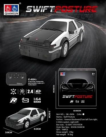 1:64 4WD Drift Simulation Race Car with Lights - Reference 04 product reference for B2B toy buyers