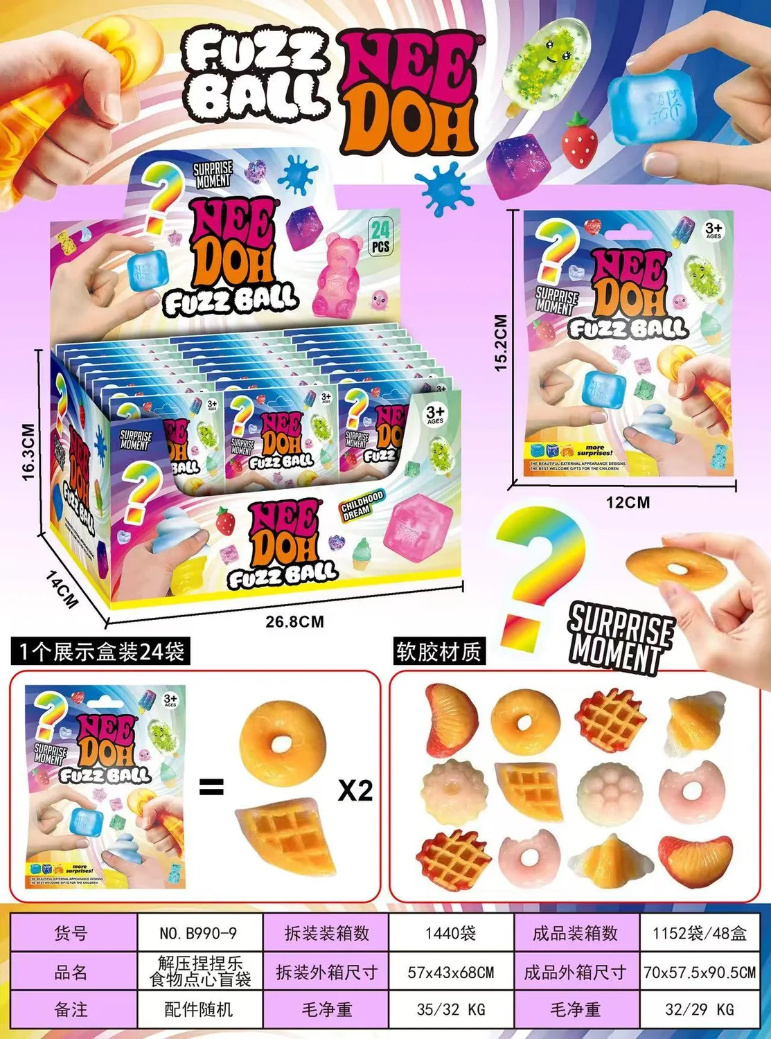 Food sensory-play Squeezing Toy product reference for B2B toy buyers