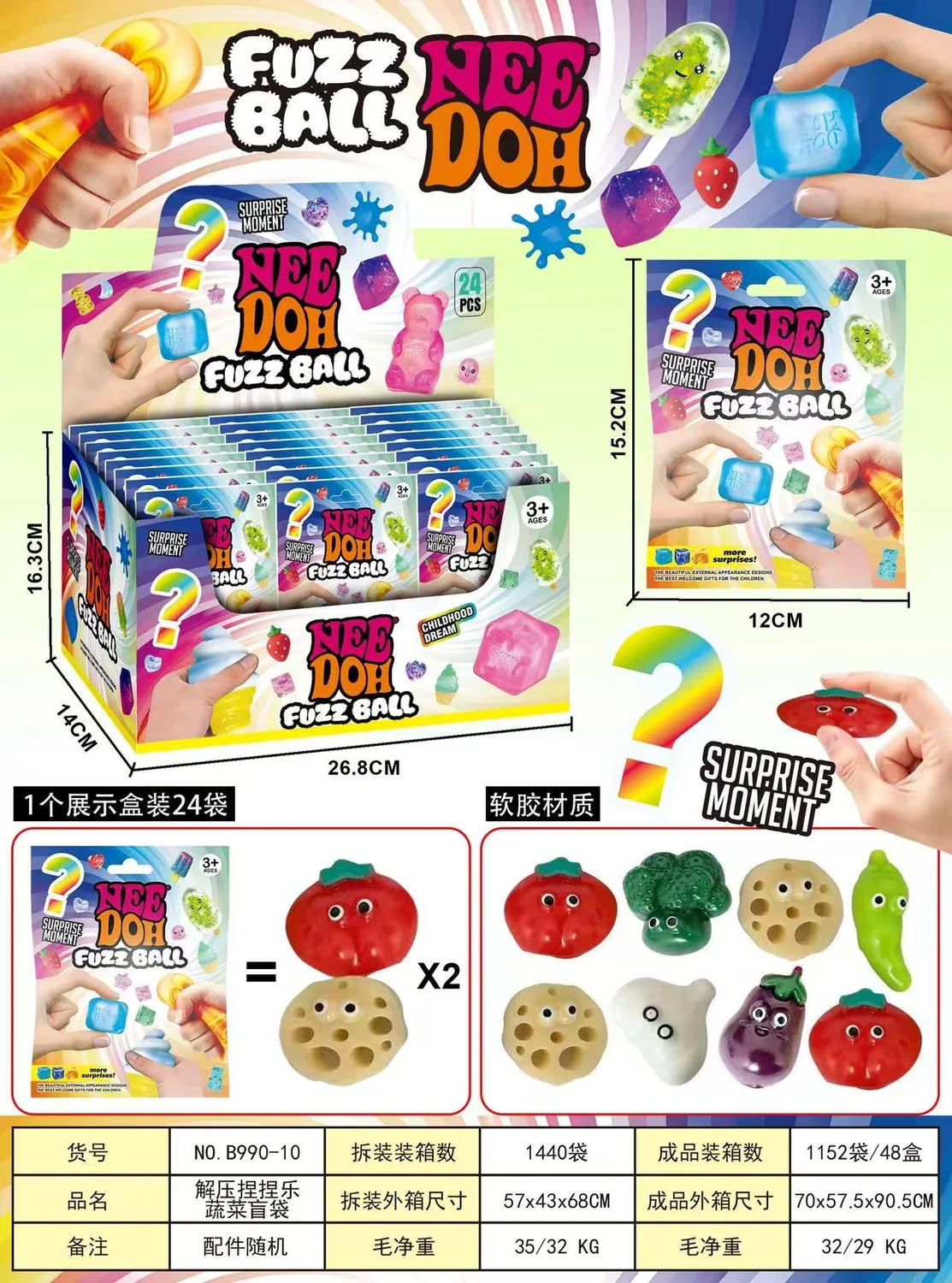 Fruit sensory-play Squeezing Toy product reference for B2B toy buyers