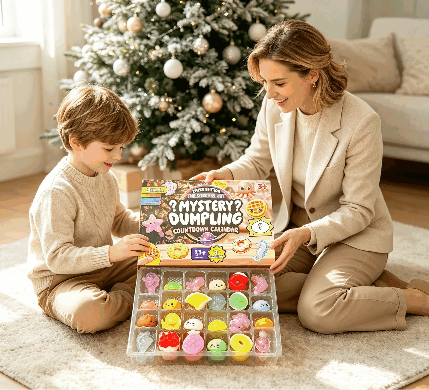 “Hole Fun” sensory-play Toy, Baking Mystery Buns, Fidget Squi Shy Nide Advent Calendar product reference for B2B toy buyers