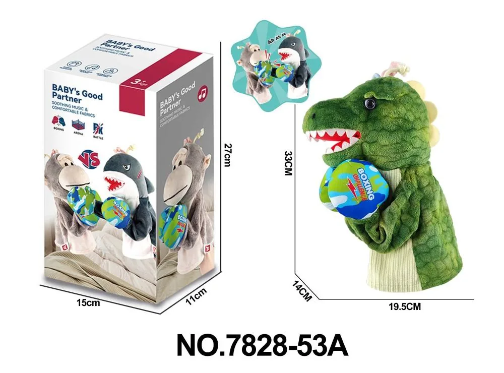 Xule Plush Dinosaur Boxer—Interactive Parent-Child Toy product reference for B2B toy buyers